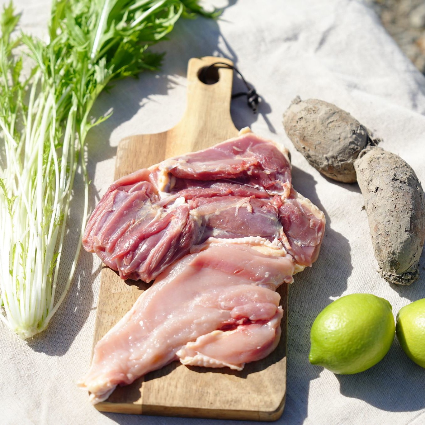 こい地鶏半身＆季節の食材セットのサムネイル画像_0